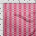 thumbnail image 2 of oneOone Cotton Jersey Dark Pink Fabric Scales Geometric Dress Material Fabric Print Fabric By The Yard 58 Inch Wide, 2 of 4