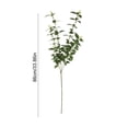 thumbnail image 3 of Autumn Artificial Leaf Branches Bendable Iron‑wire Stems Realistic Foliage Reusable Thanksgiving Indoor Outdoor Floral Decor Supplies Green, 3 of 6
