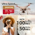 thumbnail image 6 of Gigastone A2 V30 4K Camera Pro microSD Card, 128 GB, GS-2IN1-4KA2V30-128GB-R, 6 of 8