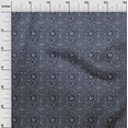 thumbnail image 2 of oneOone Georgette Viscose Dark Navy Blue Fabric Geometric Tortoise & Bird African Dress Material Fabric Print Fabric By The Yard 42 Inch Wide, 2 of 4