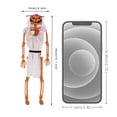 thumbnail image 3 of Desktop Decor Halloween Pumpkin Props Party Decoration Human Skull Skeleton Anatomical, 3 of 4