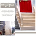Doll House Mini Handrail Stair Tiny Wooden Staircase Model Miniature