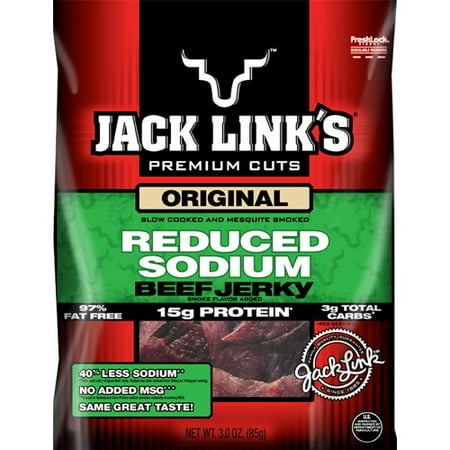 Jack Link's Reduced Sodium Original Beef Jerky, 3 Oz.