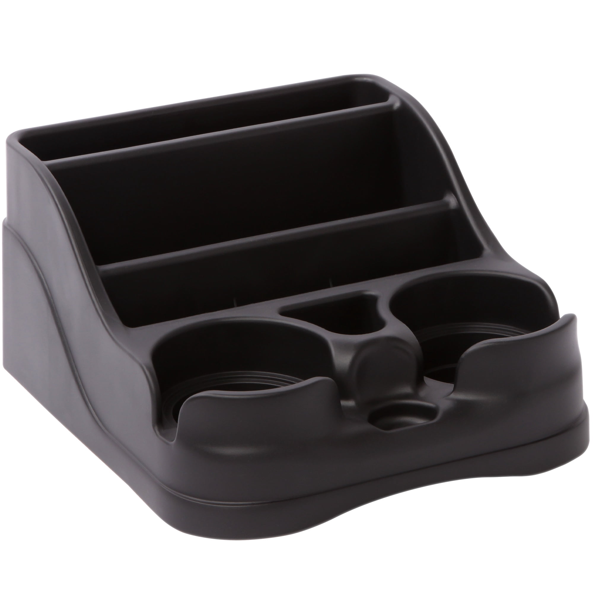 Moblorg Mini Center Console Organizer with Cup Holders for Cars, Trucks, Minivans, and SUVs