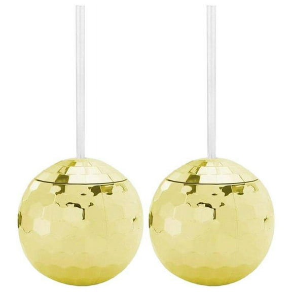 2Pcs 20oz with Lid and Straw, Tea Bottle Party Supplies Cocktail Cup Glitter Creative for Nightclub Drinking Bar Glass