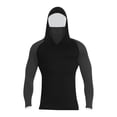 thumbnail image 2 of Sun Protection Shirts for Men Color Block UV UPF 50+ Hooded Fishing Shirt Summer Hiking Rash Guards with Face Cover, 2 of 4