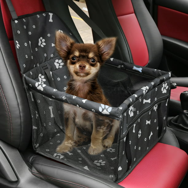 Dog Front Seat Cover Black Pet Scratch-proof Seat Cover Protector for Vehicle