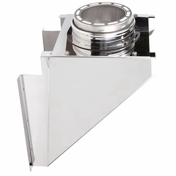Base Wall Support for 6" Diameter 304 Stainless Steel All Fuel Class-A Double Wall Insulated Chimney Pipe