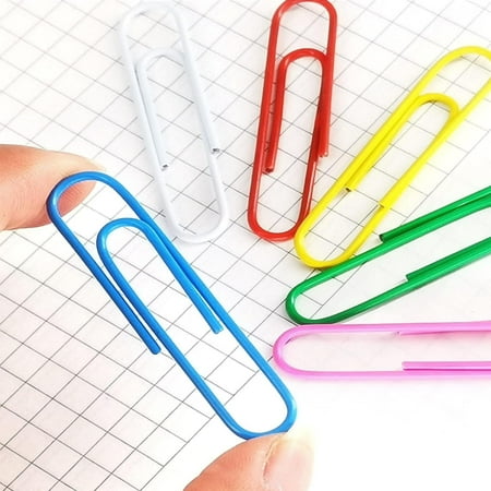 U Brands Bright Jumbo Paper Clips  Assorted Colors  Large Size. 5 CT