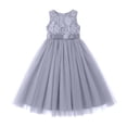 thumbnail image 1 of FYDUU Robe d'Été Élégante Sans Manches pour Filles Robe Formelle en Tulle pour Fêtes d'Anniversaire Robe Décontractée pour Filles Robe d'Été Mignonne, 1 of 4