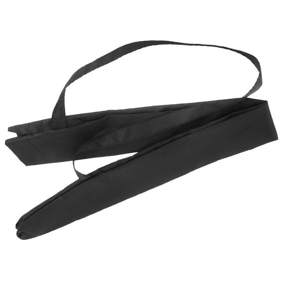MUSEYA Black Pongee Umbrella Storage Pouch with Adjustable Strap for Daily Use, Fits Long Handle Umbrellas