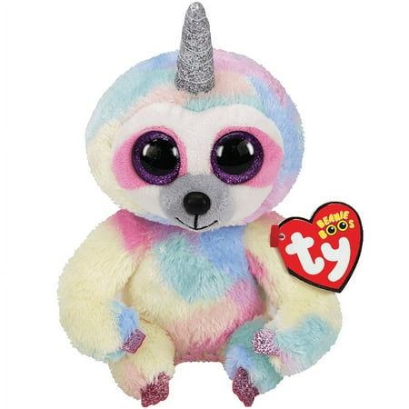 UPC: 0008421364596 | TY Beanie Boos – COOPER the UniSloth (Glitter Eyes)(Medium Size – 9 inch)