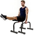 thumbnail image 1 of Barra de flexiones Parallettes Bars AmazeFan High Steel de 30 cm, color negro, 1 of 7
