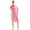 Pink, variant on BC BARE COTTON Women's Robe Microfiber Plush Fleece Shawl Bathrobe - Turquoise - Medium