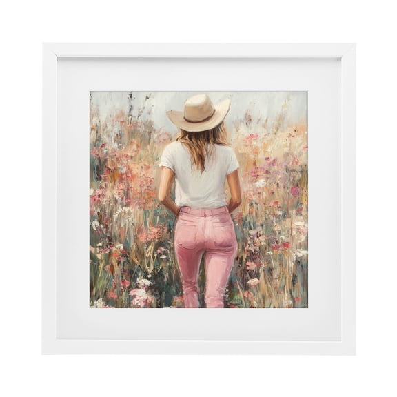 Stupell Industries Bohemian Moment Of Peace White Framed Print Under Glass, 13 x 13, by Heidi Kuntz