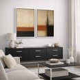 thumbnail image 3 of Framed Canvas Print Abstract Wall Art Set of 2 Neutral Decorative for Living Room Bedroom - 24"x36"x2 WHITE, 3 of 8