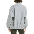 thumbnail image 2 of Bernardo womens  Oversized Bomber Jacket, m, Gray, 2 of 3