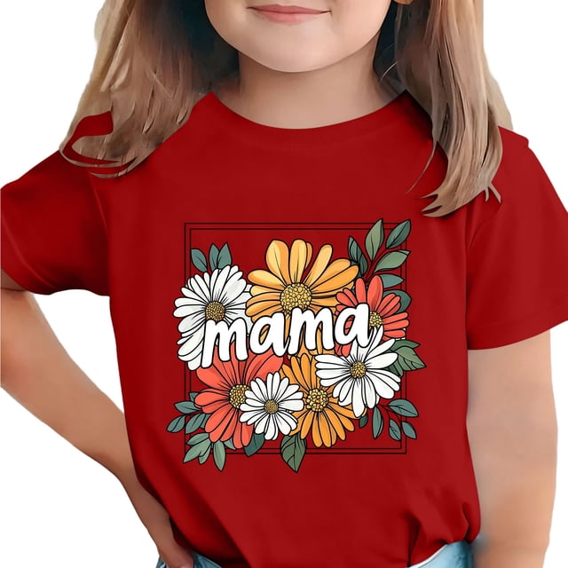 T-Shirt pour Enfants, Imprimé de la Fête de l'Indépendance à Manches Courtes et Col Rond, Haut Décontracté et Polyvalent pour Garçons et Filles de 3 à 15 Ans