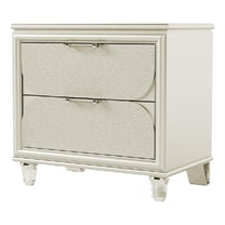 Zema Nightstand- 2 Drawers w Acrylic Handles- 30 Inch