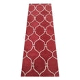 thumbnail image 3 of Rugsotic Carpets Hand Tufted Wool Eco-Friendly 2'6''x8' Area Rugs Runner Red Beige Geometric Modern High Pile Thick Handmade Anti Skid Indoor Rug for Living Room, Bedroom K01004, 3 of 5