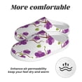 thumbnail image 6 of Kdxio Orchids Flowers Women's Men's Slippers Plush Slip-On House Slipper for Winter Indoor Soft Cushion Non-slip Fluffy Slides Slippers-35/36, 6 of 7