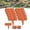 Red, variant on Imitation Stone Garden Fence, Plastic Garden Retaining Edging Fence, Interlocking Landscape Edging, for Flower Bed Path Lawn, Outdoor Landscape Decor Panels (Gray,10 Pcs)