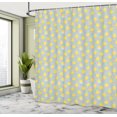 thumbnail image 4 of Ambesonne Yellow Bird Shower Curtain, Cartoon Chicken, 69"Wx75"L, Pale Seafoam Mustard, 4 of 4