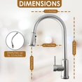thumbnail image 4 of Jinsinto Smart tap - single Handle High Arch Stainless Steel touch type Kitchen Tap, with drop - down Spray, excellent Kitchen Flume Tap, with touch Technology, Silver, 4 of 4