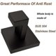 thumbnail image 3 of 2 Pack Matte Black Stainless Steel Towel Hooks for Bathroom, Clothes, Towel, Coat, Wall Hook, Square, Toilet, Kitchen, Door Hanger Heavy Duty - THSIND, 3 of 4
