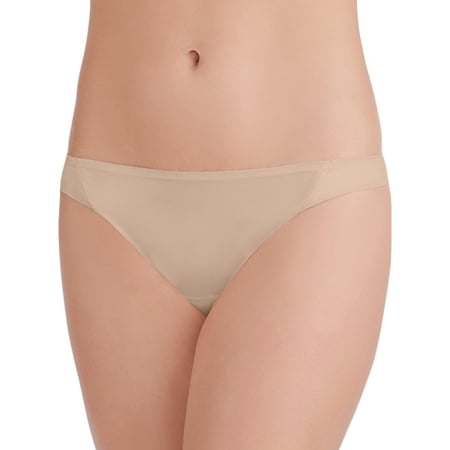 Women's Vanity Fair 18241 Nearly Invisible Thong (Damask Neutral 8)