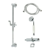 Kingston Brass KCK3521W1 Made to Match Shower System with Slide/Grab Bar and Hand Shower, Polished Chrome