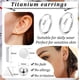 thumbnail image 2 of Set de pendientes Staligue Titanium, 6 pares, hipoalergénicos, plateados, 2 of 7