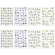 thumbnail image 1 of Calcomanías adhesivas para decoración de uñas, 8 hojas coloridas, suministros para uñas, varios estilos, 9,8*6,8 cm, 1 of 5