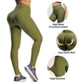 thumbnail image 2 of Ciana Best Workout Butt Lifting Leggings Seamless Scrunch Butt Leggings for Women, Tummy Control, Highwasted Yoga Pants Olive - XL, 2 of 4