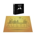 thumbnail image 4 of Ambesonne Austin Jigsaw Puzzle, Minimal Texas Linear Skyline, Heirloom-Quality Fun Activity for Family Durable Cardboard, 1000 pcs, Yellow and Orange, 4 of 6