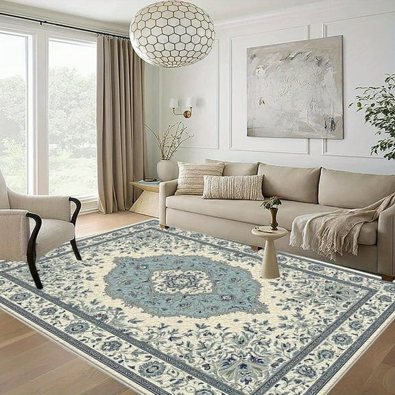 6.5'x10' carpet for room runner carpet area rug large area rug non slip mid century modern area rug