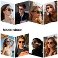 thumbnail image 5 of LUOMATE Smart Glasses with Bluetooth Audio, Sunglasses with Voice Assistant, Open Ear Speaker, LensTouch Control for Travel Work Business (Black), 5 of 8