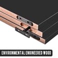 thumbnail image 5 of WELLAND Floating Corner Shelves Wall Mounted Display Shelf, Set of 3, Black Finish, 5 of 9