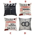 thumbnail image 3 of Ludlz Fashion Cinema Pattern Letters Cushion Cover Home Sofa Decor Throw Pillow Case, 3 of 8