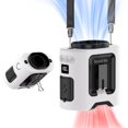 thumbnail image 1 of Socool - Ventilador portátil de cintura de 14500 mAh con clip para cinturón, recargable, para camisa, con 67 h de enfriamiento, 5 velocidades, funciona a batería con luz, ideal para exteriores trabajo, 1 of 5