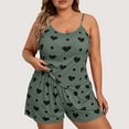 thumbnail image 2 of hotojiny Womens 2 Piece Cami Pajama Sets Plus Size Heart Sleeveless Sleepwear Breathable Shorts Summer Loungwear XL-5XL, 2 of 3