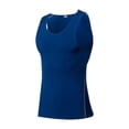 thumbnail image 4 of GuangCheng Men's Stringer Tank Tops Slim Fit Sleeveless Vest Gym Workout Bodybuilding Fitness Muscle T Shirts,Blue,Size S, 4 of 9
