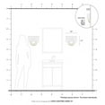 thumbnail image 2 of 42892-91 Livex Lighting Stratton - 2 Light ADA Wall Sconce-11 Inches Tall and 13 Inches Wide-Brushed Nickel Finish, 2 of 18