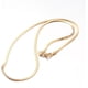 thumbnail image 2 of 1 collar de cadena de serpiente de acero inoxidable 304 con revestimiento iónico (IP) y cierre de mosquetón dorado, 2 of 2