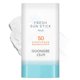 thumbnail image 1 of GOONGBE Fresh Sun Stick Mild SPF 50 - Bálsamo protector solar mineral sin óxido de zinc fundido blanco - Acabado mate suave no graso - Apto para viajes para bebés, niños y adultos - Vegano para arre, 1 of 5