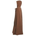 thumbnail image 3 of Hvyesh Adult Renaissance Cloak Medieval Hood Halloween Cape Cosplay Wizard Witch Cloak, 3 of 3