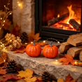 thumbnail image 6 of Qjidjing Halloween Fake Pumpkin, Foam Ornament, Artificial Mini 2.36 Inch Size, Lightweight Craft, Table Centerpiece, Mantel Display, Home Decor, 6 of 7