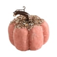 thumbnail image 3 of Decoración de mesa de otoño con forma de calabaza de franela de 3,5 x 3,5 pulgadas, centro de mesa para decoración de mesa de comedor de boda, Rosa, 3 of 8