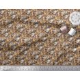 thumbnail image 2 of Soimoi Polyester Crepe Fabric Paw & Puppies Cartoon Print Sewing Fabric Yard 52 Inch Wide, 2 of 3