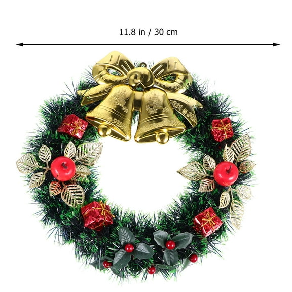 AURARMLET 1Pc Xmas Gar with Artificial Flowers and Pine Cones for Holiday Front Door Decoration